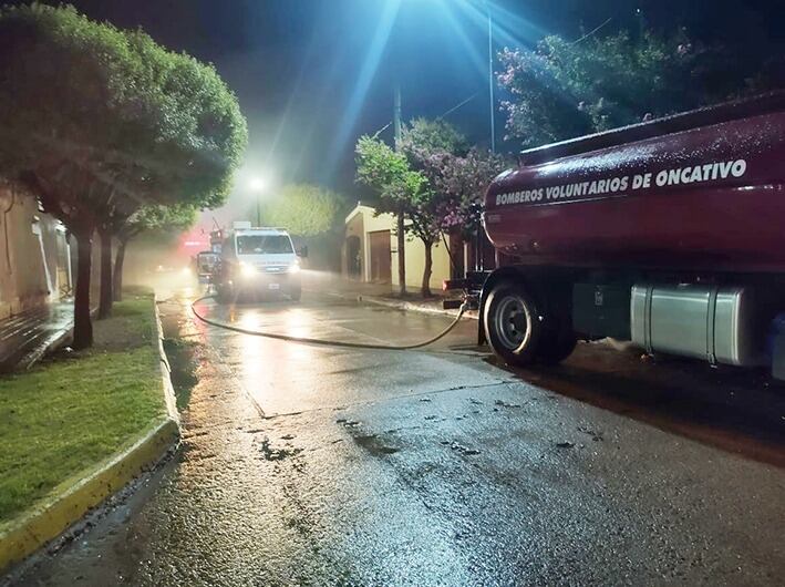 El incendio en la madrugada del 1 de enero de 2023.