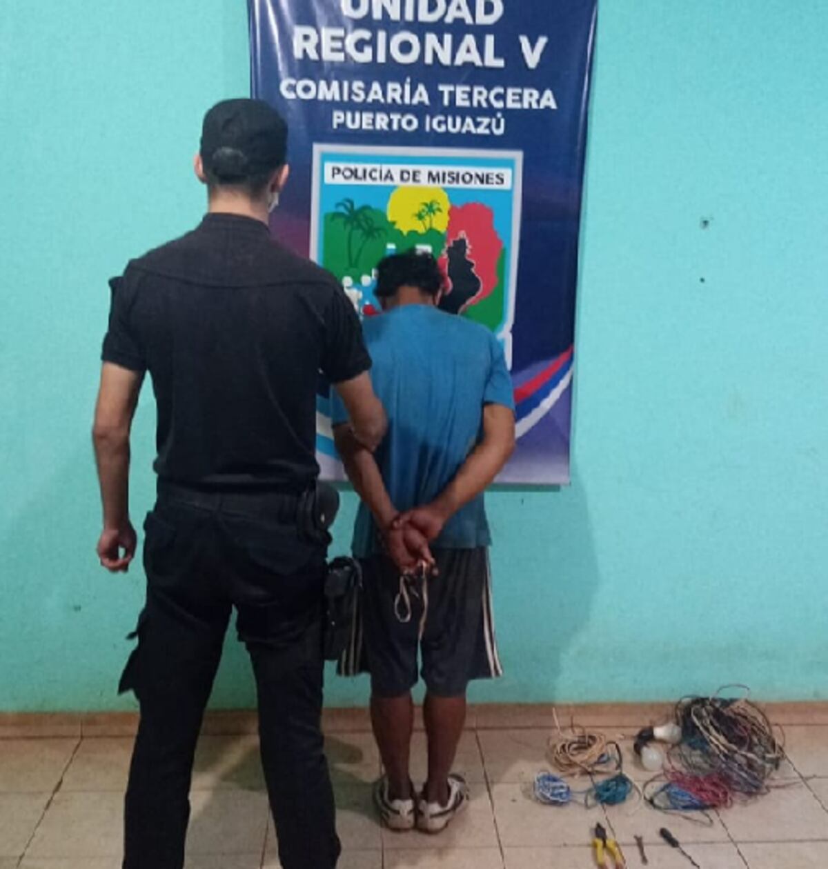 Fue sorprendido con elementos robados y terminó detenido
