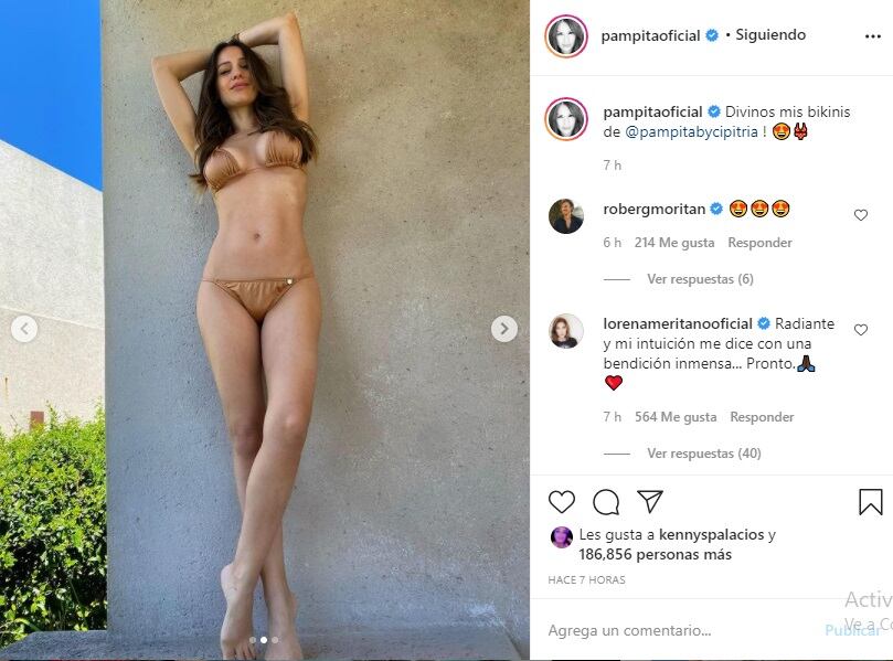 Carolina Pampita Ardohain  en redes