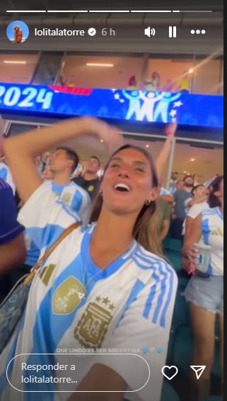 Lola Latorre en la Copa América 2024