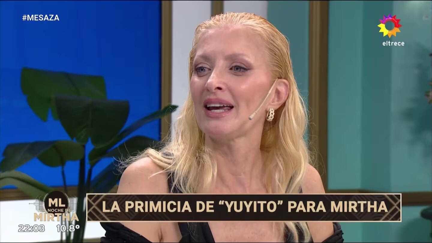 Yuyito González en la mesa de Mirtha Legrand