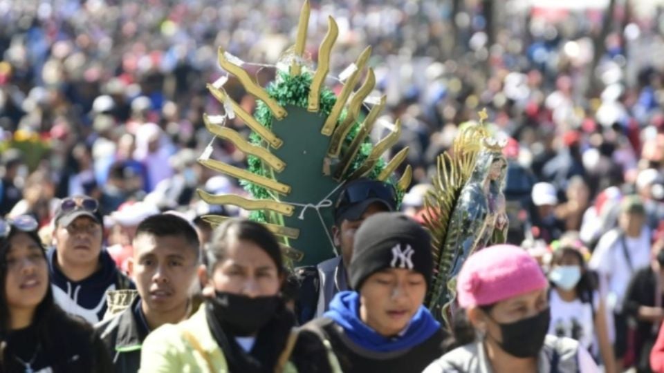 La peregrinación de la Virgen de Guadalupe. Foto: Antonio Nava