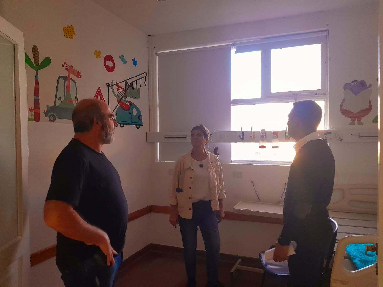 Claudia Cittadino recorrió las obras en marcha del Centro de Salud de Tres Arroyos