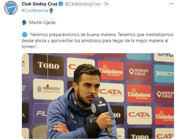 Martín Ojeda habló en conferencia de prensa y adelantó que los partidos amistosos son claves.