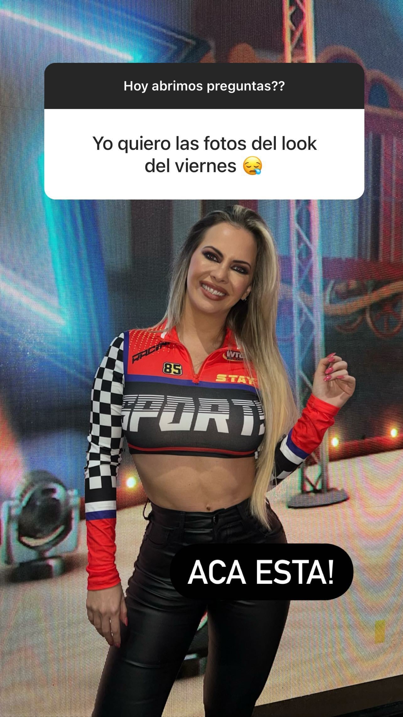 Alejandra Maglietti mostró su outfit para una noche de viernes.