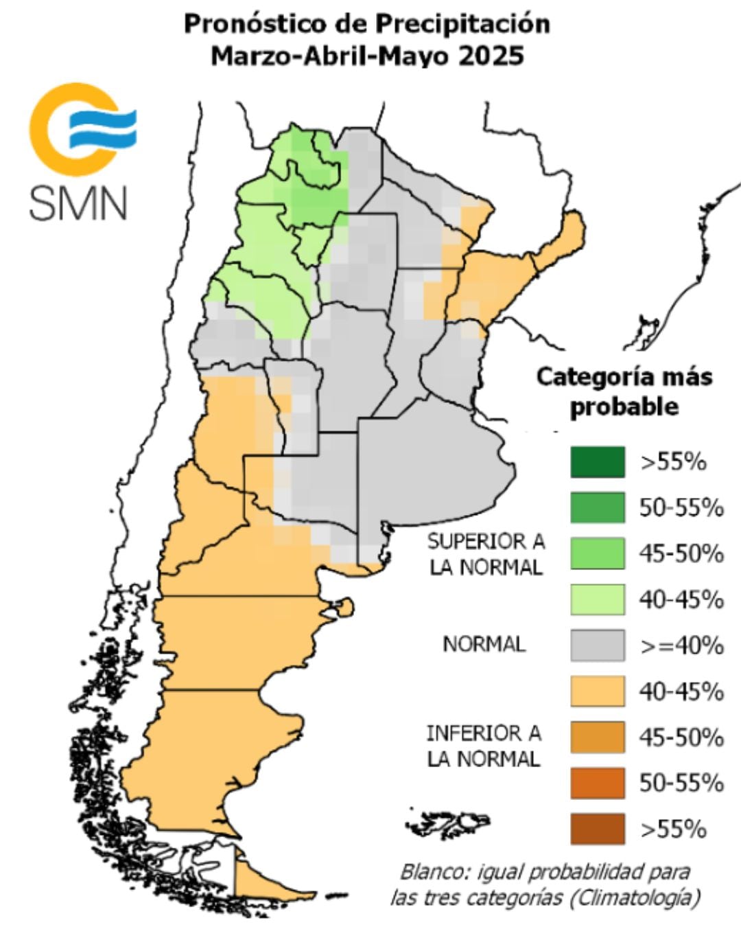 El clima en los próximos 3 meses