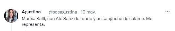 La reacción de los usuarios a la confesión de amor de Marixa Balli por el salame