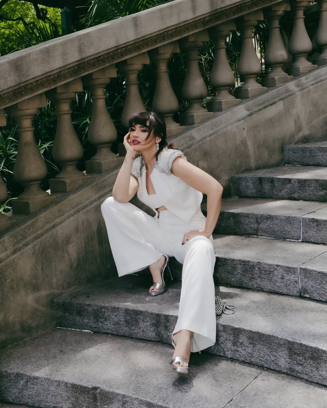 Celeste Cid se llevó todos los suspiros con un outfit total white que será tendencia 2025