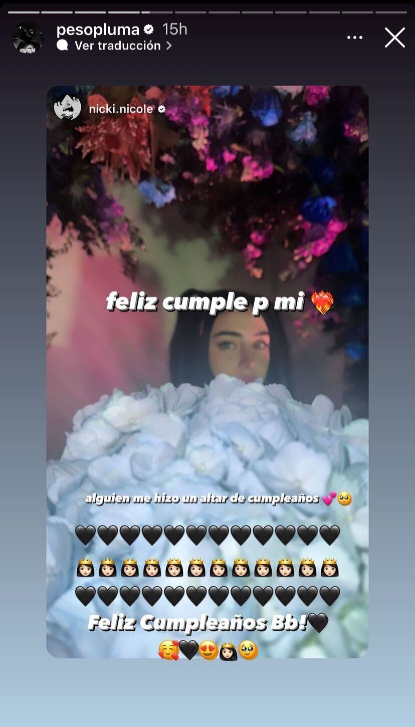 Nicki Nicole blanqueó su romance con Peso Pluma.