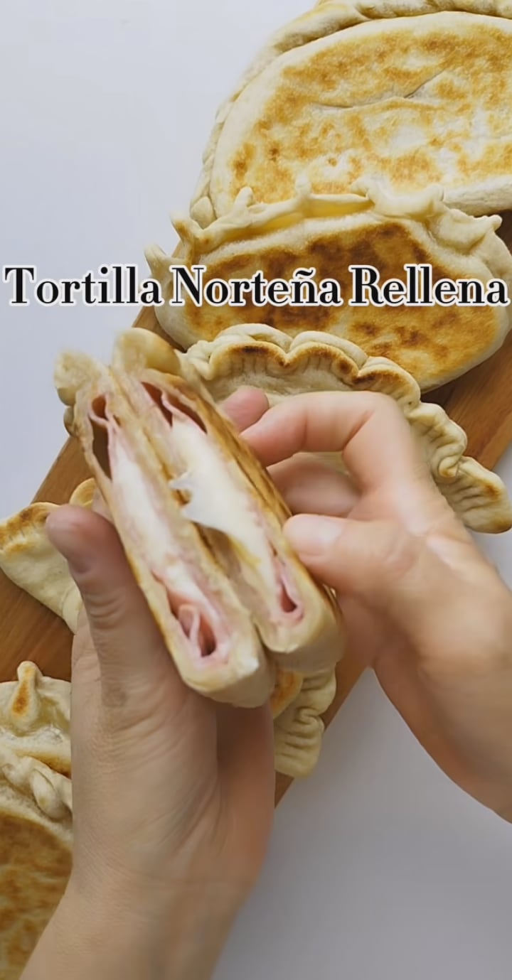 Tortilla norteña rellena