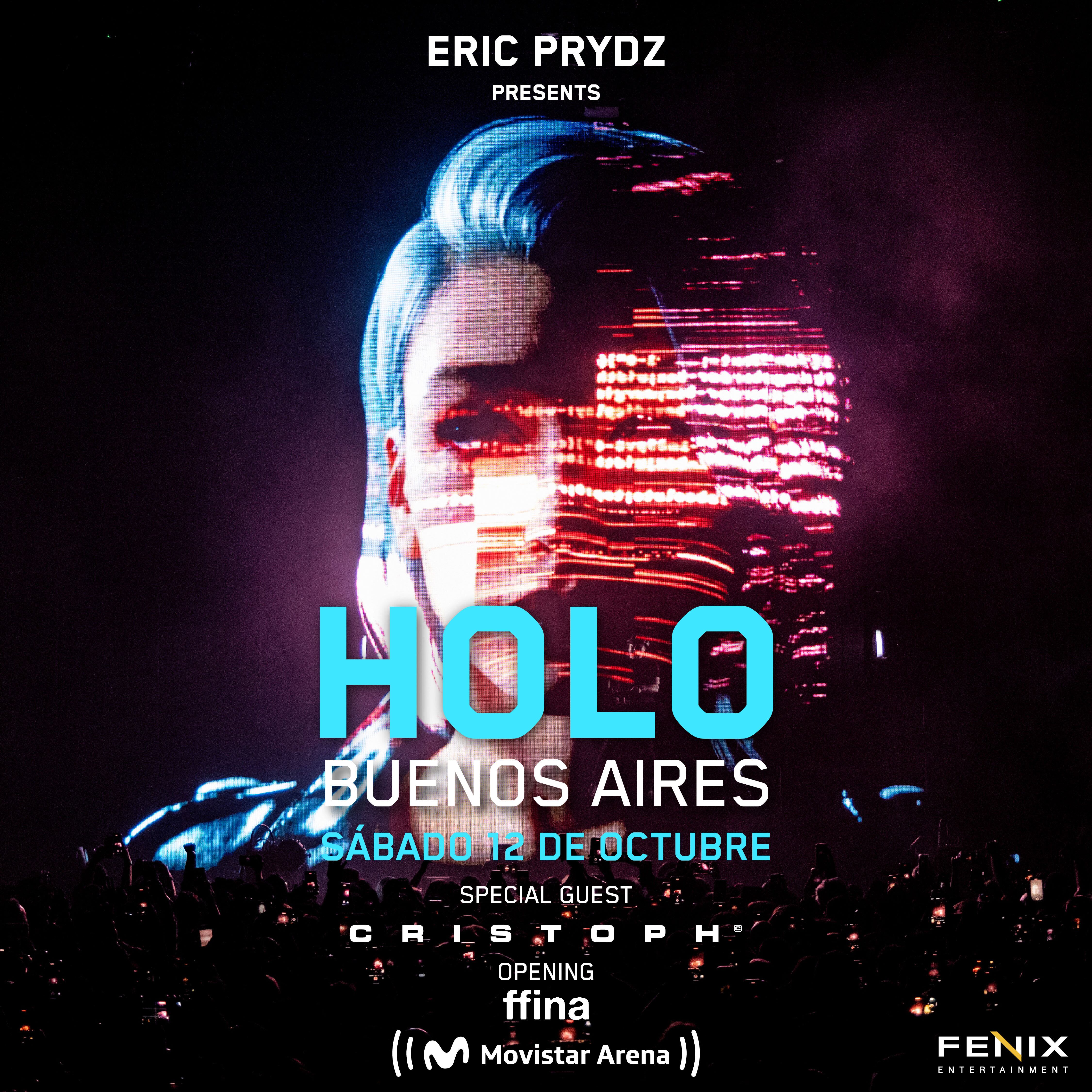 Eric Prydz llega a la Argentina con HOLO, su show de visuales en 3D