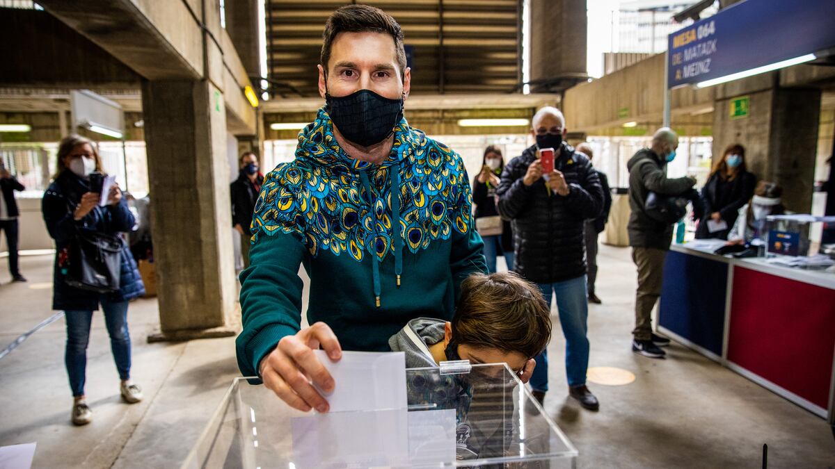 Elecciones en el Barcelona: Lionel Messi fue a votar por primera vez