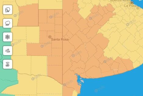 Alerta naranja por tormentas para Tres Arroyos y la zona