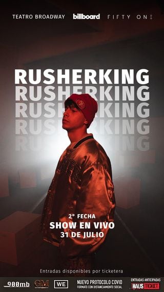 Nuevo show de Rusher King.