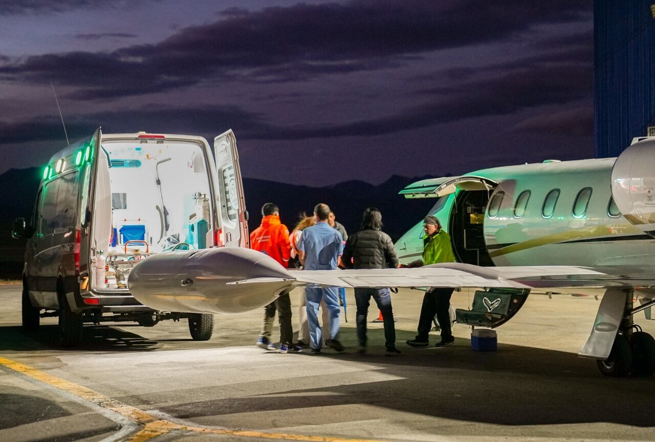 El Gobierno fueguino realizó una evacuación sanitaria desde las Islas Malvinas