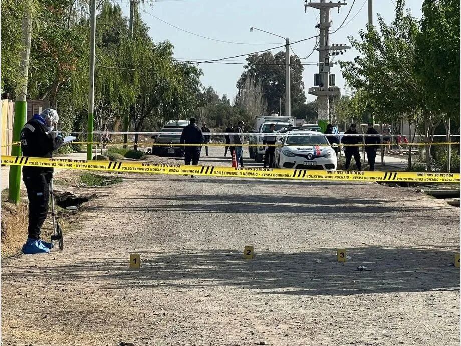 El homicidio de Eduardo Brizuela fue en plena calle, en el barrio Campo de Batalla, en Pocito, San Juan.