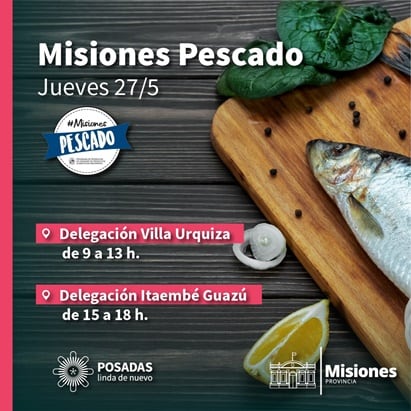 “Misiones Carne” y “Misiones” Pescado en diferentes delegaciones municipales