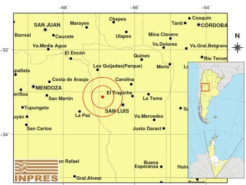 Temblor en San Luis