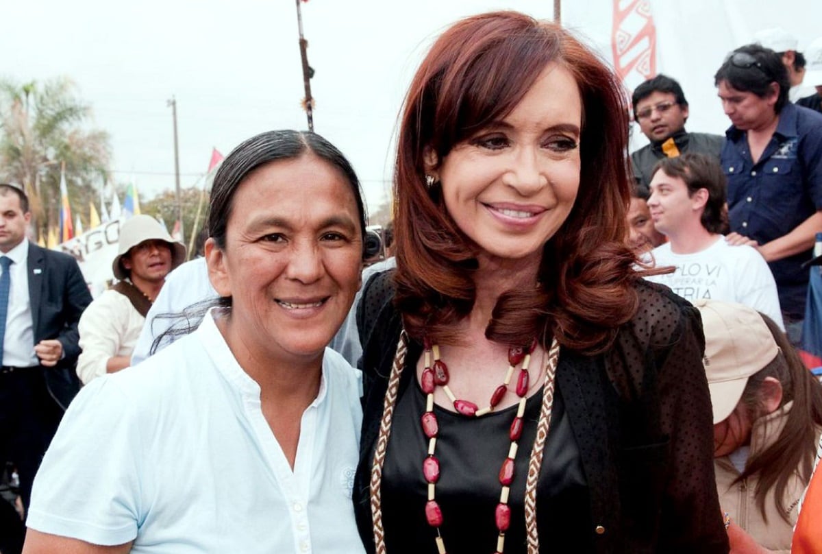 Milagro Sala y Cristina Fernández de Kirchner (Foto archivo)