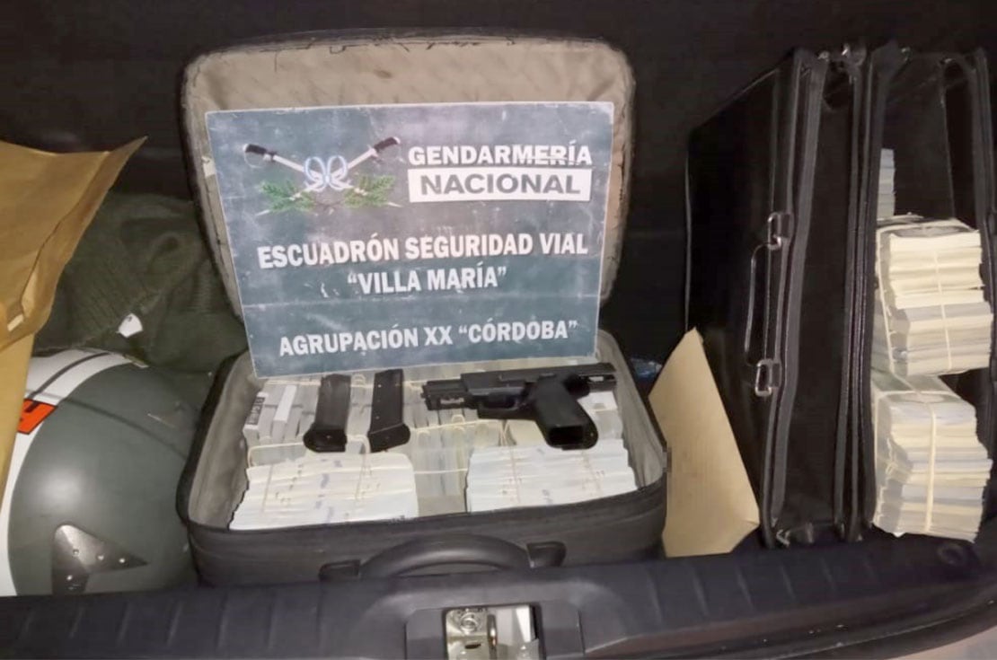 Lo secuestrado. (Gendarmería Nacional)