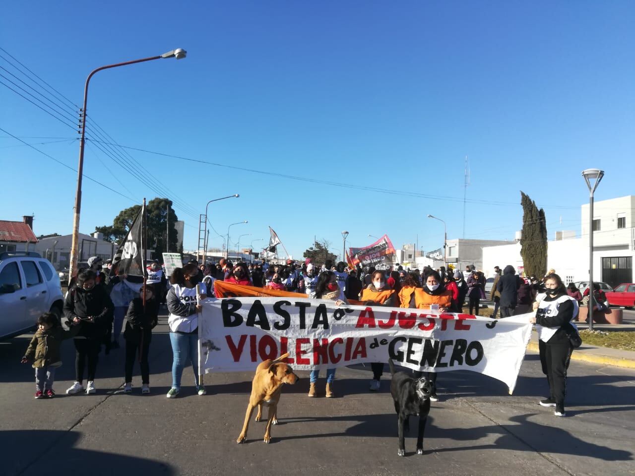 El Plenario de Trabajadoras y el PO marcharon por el centro de la ciudad.