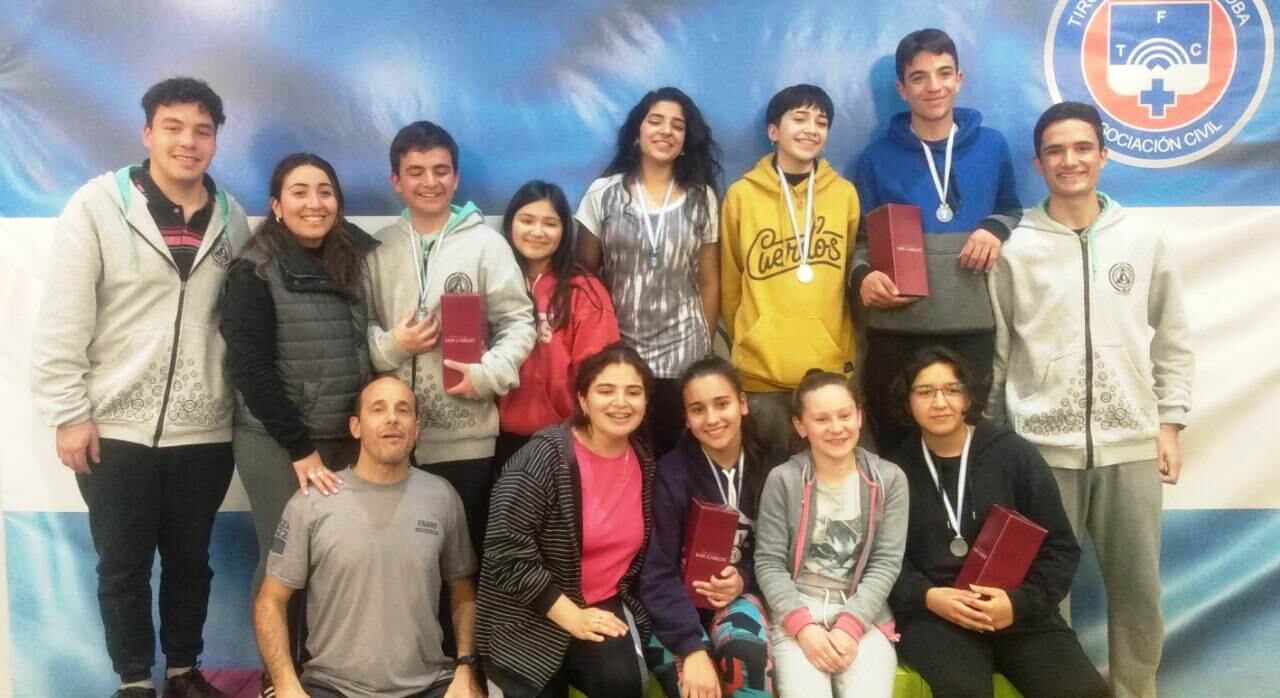 Tiro Argentino San Rafael, con quince medallas en el Nacional Juvenil.