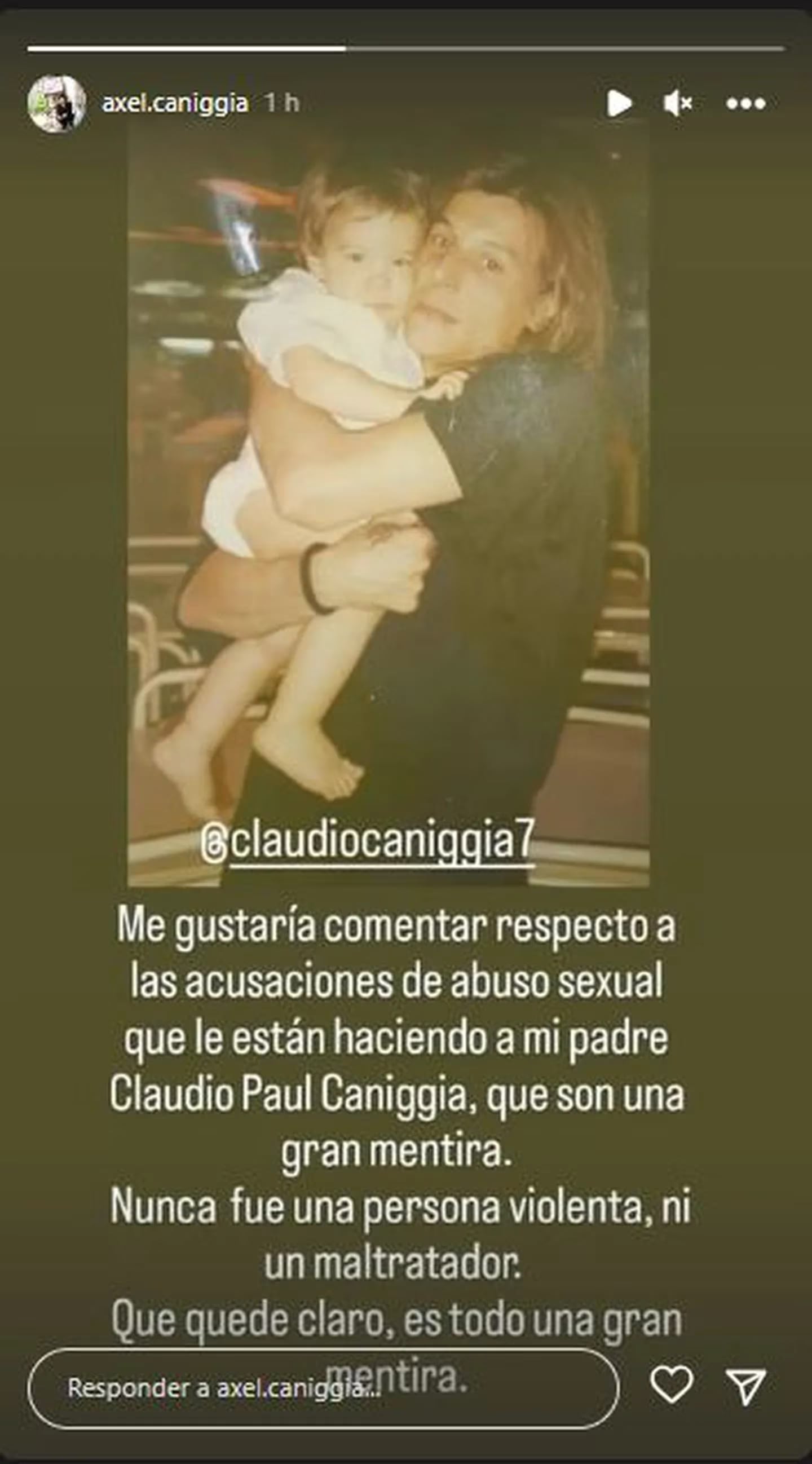 Qué dijo Axel Caniggia sobre la denuncia de abuso en contra de su padre