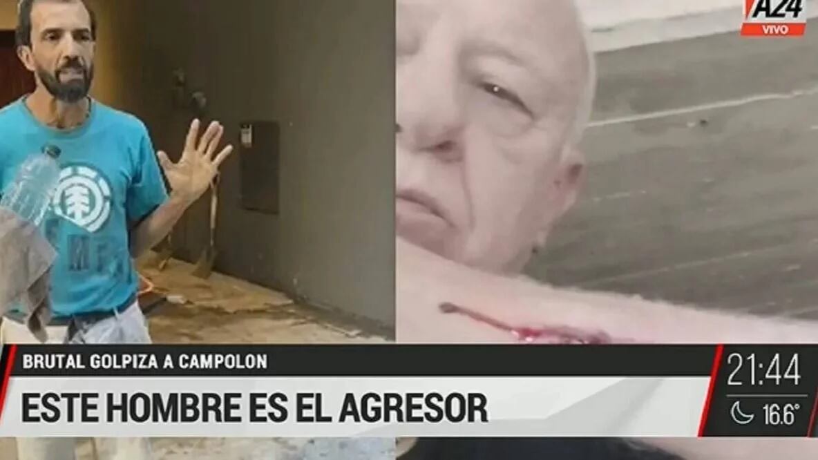 El hombre que agredió a Carlos Campolongo