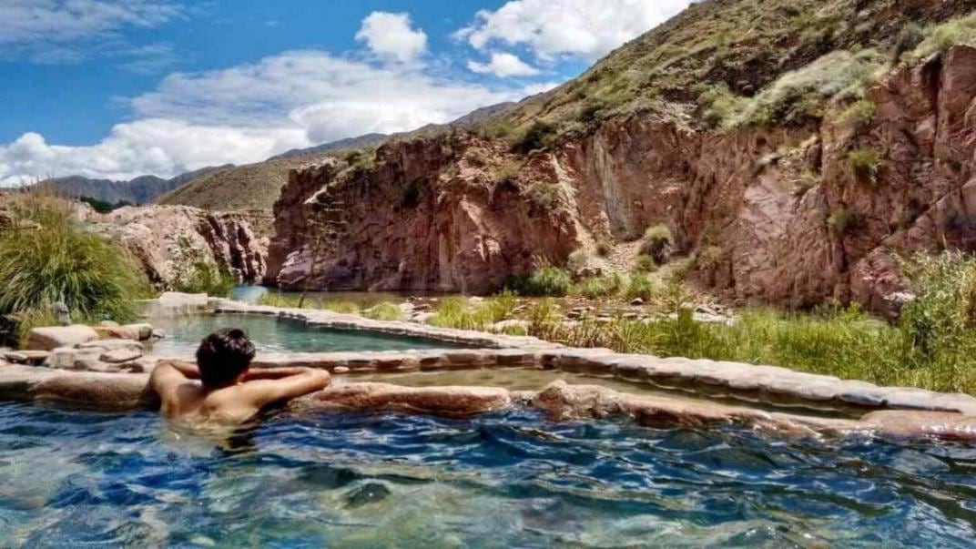 Las termas de Cacheuta tienen un parque acuático y un complejo con circuitos de spa termal. (Termas de Cacheuta)