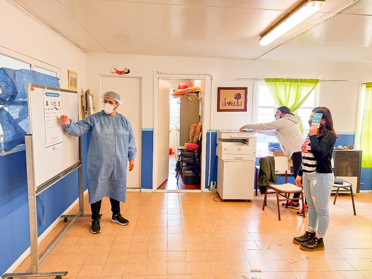 La Jornada Sanitaria Rural en Estancia Cullen abarcó diversos controles.