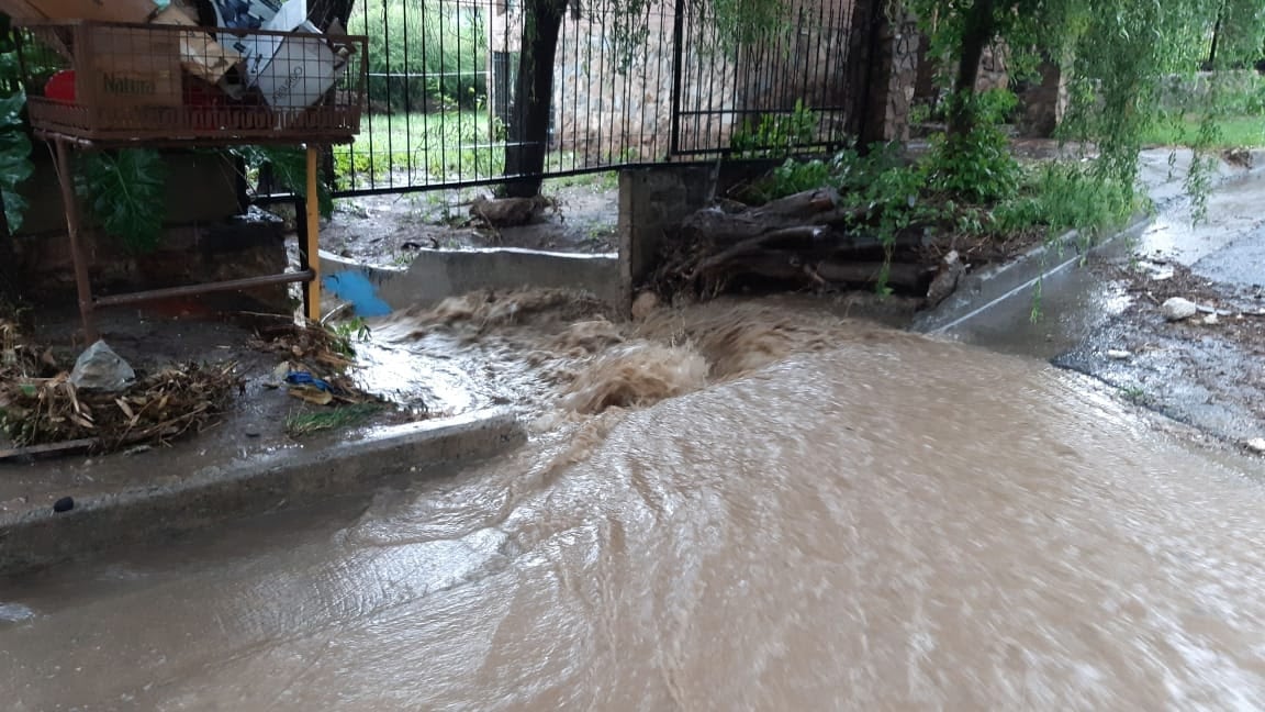 Temporal en Carlos Paz. Foto: Municipalidad