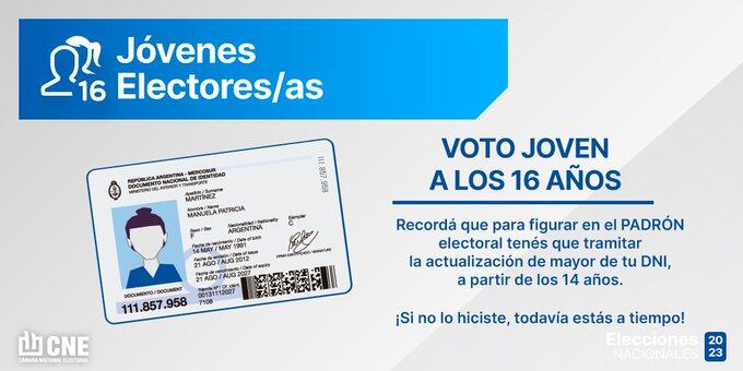 El requisito para el Voto Joven