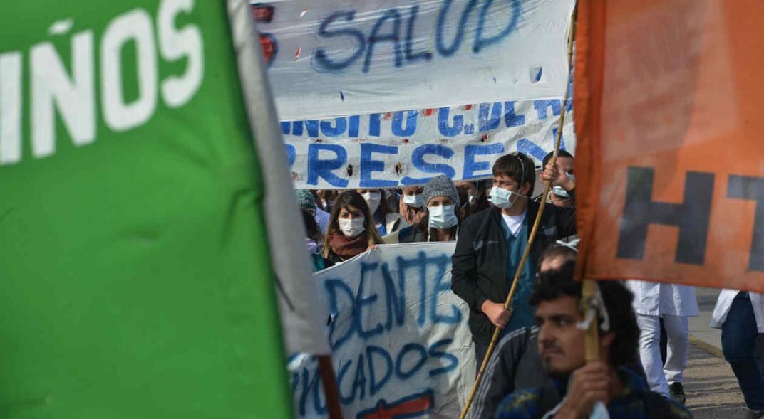 Los gremios estatales y de salud protagonizaron un paro y movilización (Pedro Castillo/ archivo)