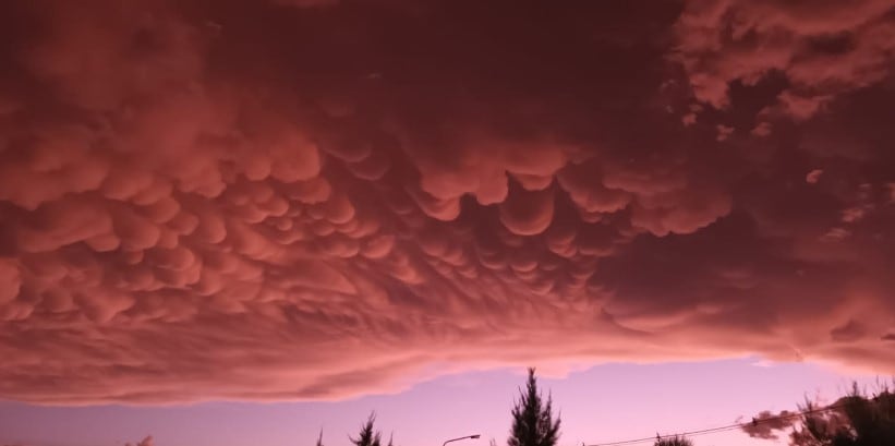 Nubes Mammatus, el extraño fenómeno natural que se dio en San Luis.