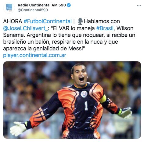 Chilavert volvió a apuntar contra la Conmebol.