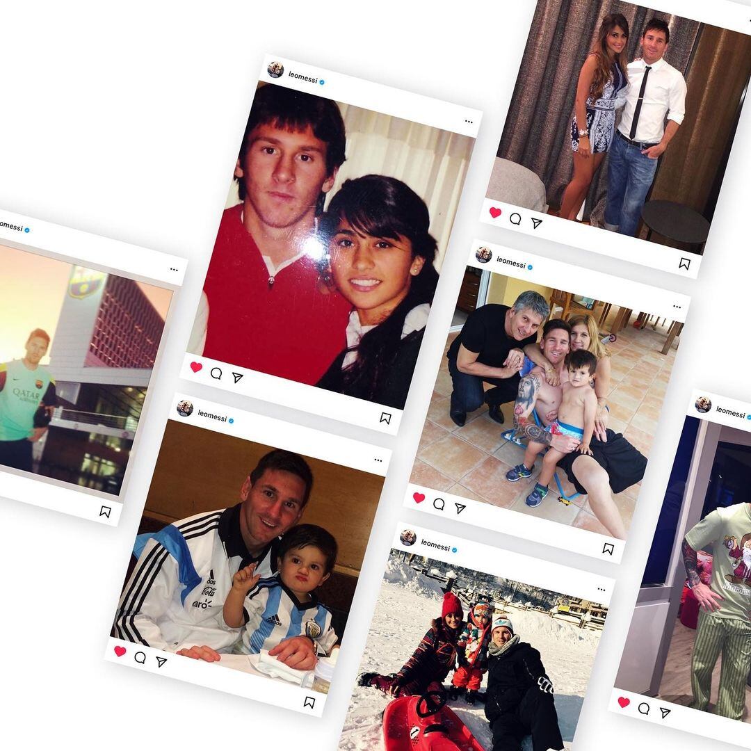 Lionel Messi repasó los mejores momentos de su vida en Instagram. (@leomessi)