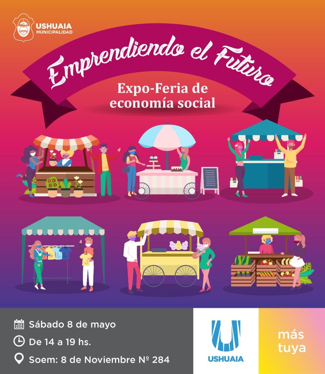 La Feria, iniciará el sábado a las 14 horas en el espacio del SOEM, en 8 de noviembre 284, extendiéndose hasta las 19 horas.