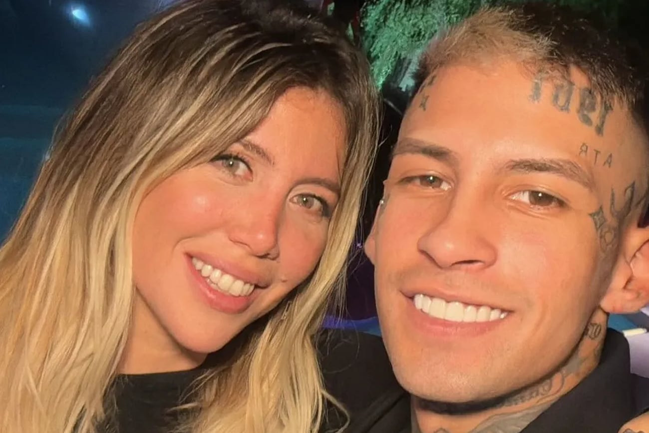 L-Gante y Wanda Nara en el cumpleaños de la mediática. (Foto: Instagram)