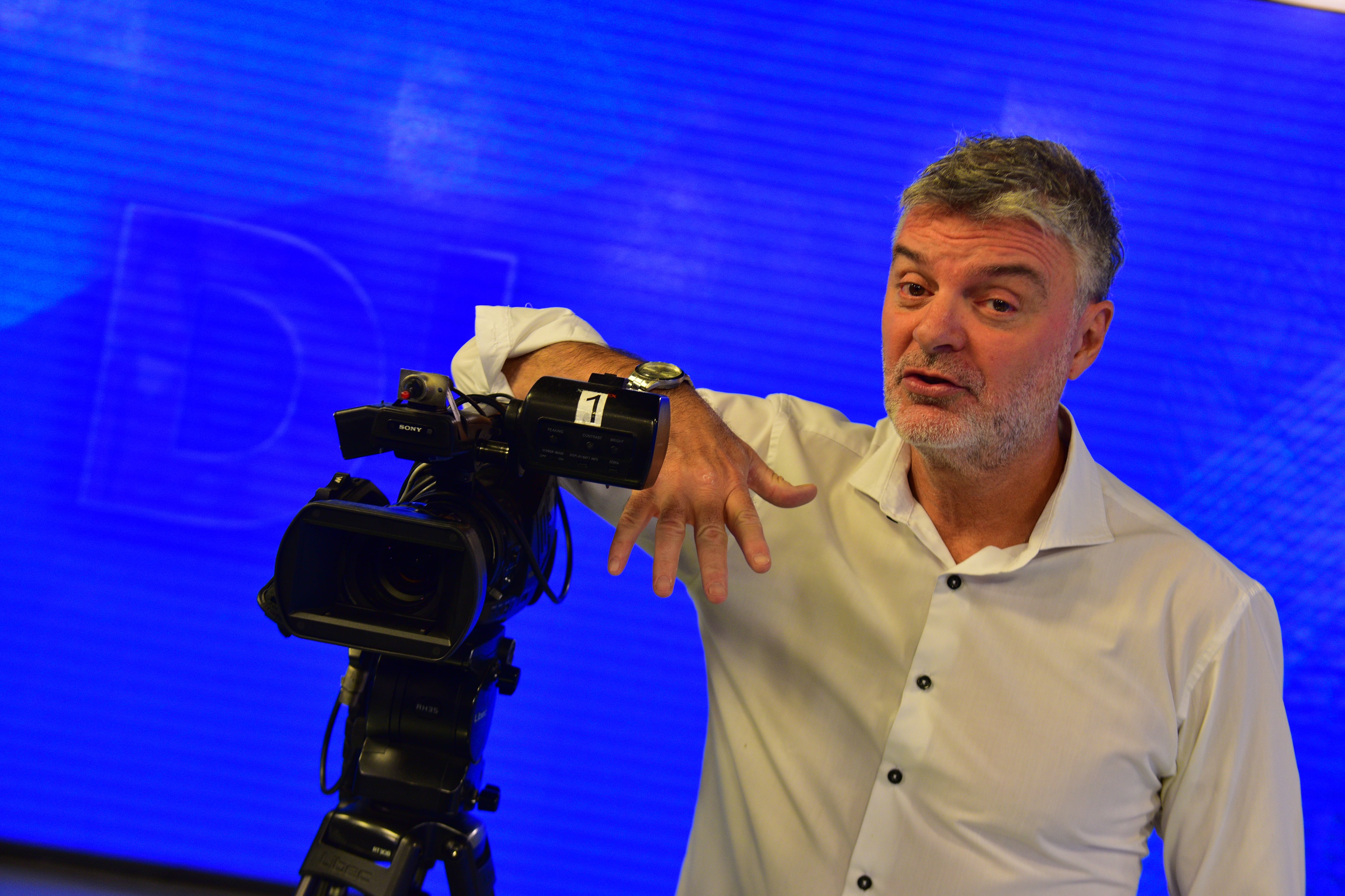 Sergio Zuliani conductor del Prograna Despertate que se emitirira el próximo Lunes 18 de Marzo por Telefe Córdoba . (José Gabriel Hernández/ La Voz)