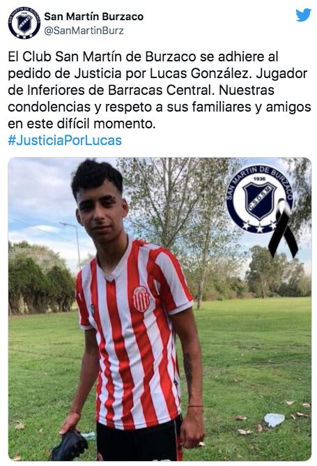 El pedido de Justicia por Lucas de los clubes del fútbol argentino.