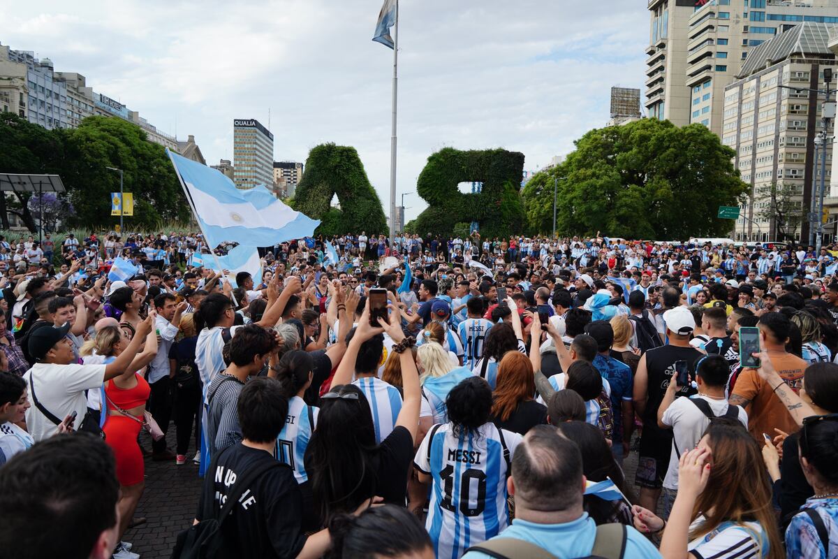 ¡Argentina finalista! Así fueron los festejos en el Obelisco tras el triunfo ante Croacia