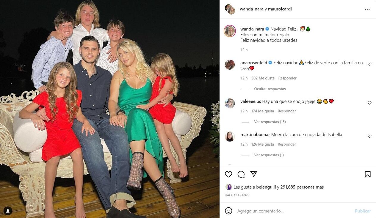 Wanda Nara, Mauro Icardi e hijos: familia ensamblada.