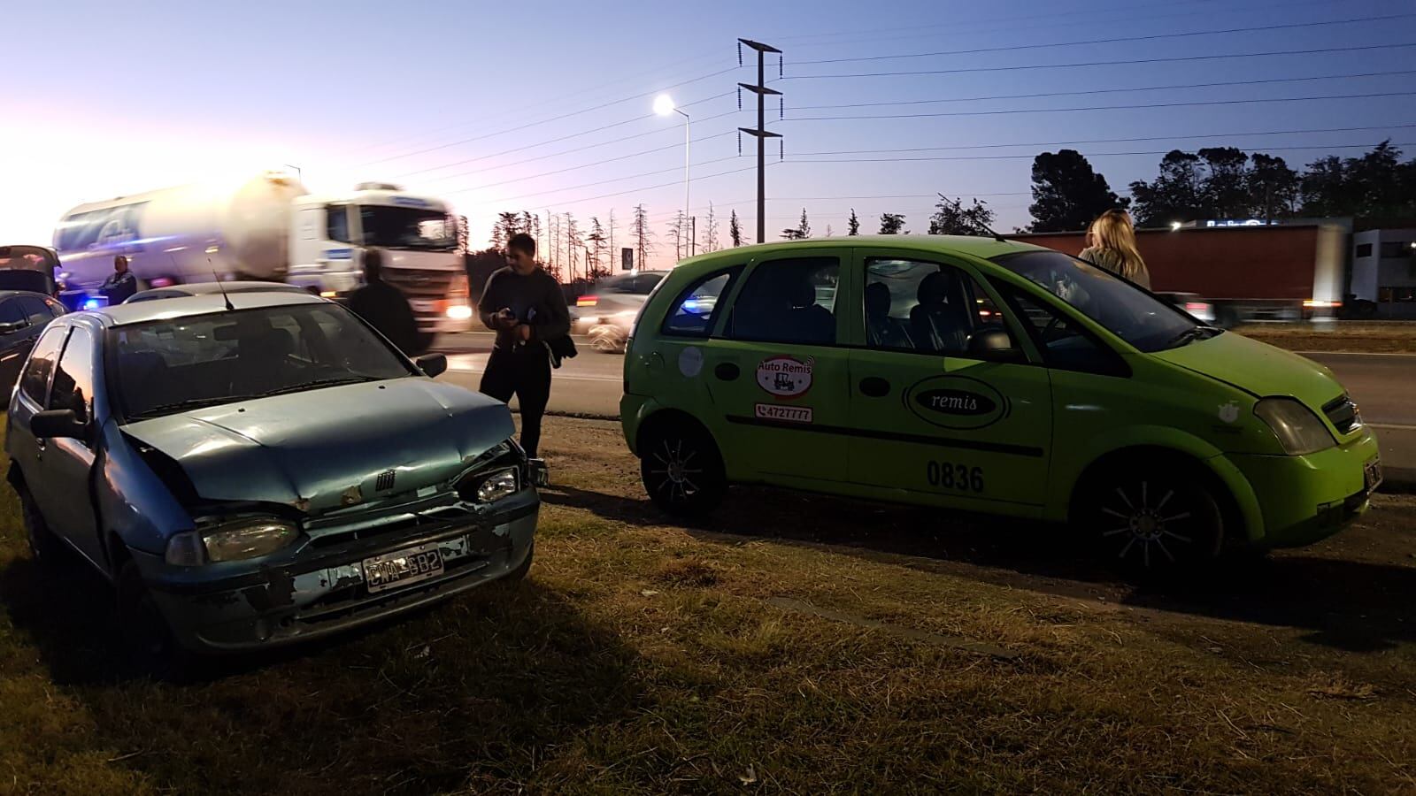 Choque en cadena en avenida Circunvalación (Nicolás Bravo/LaVoz).