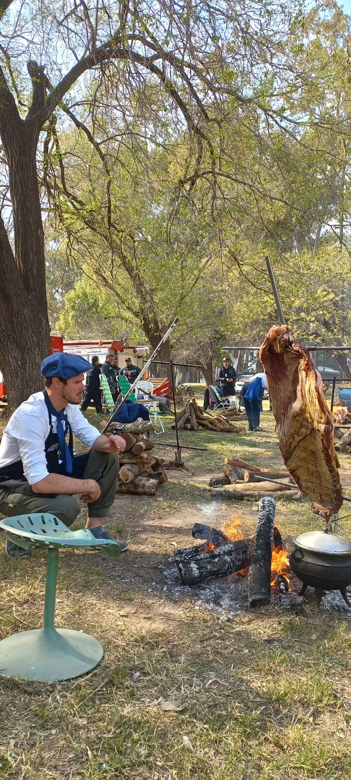 Germán Devallis y su pasión por el asado.