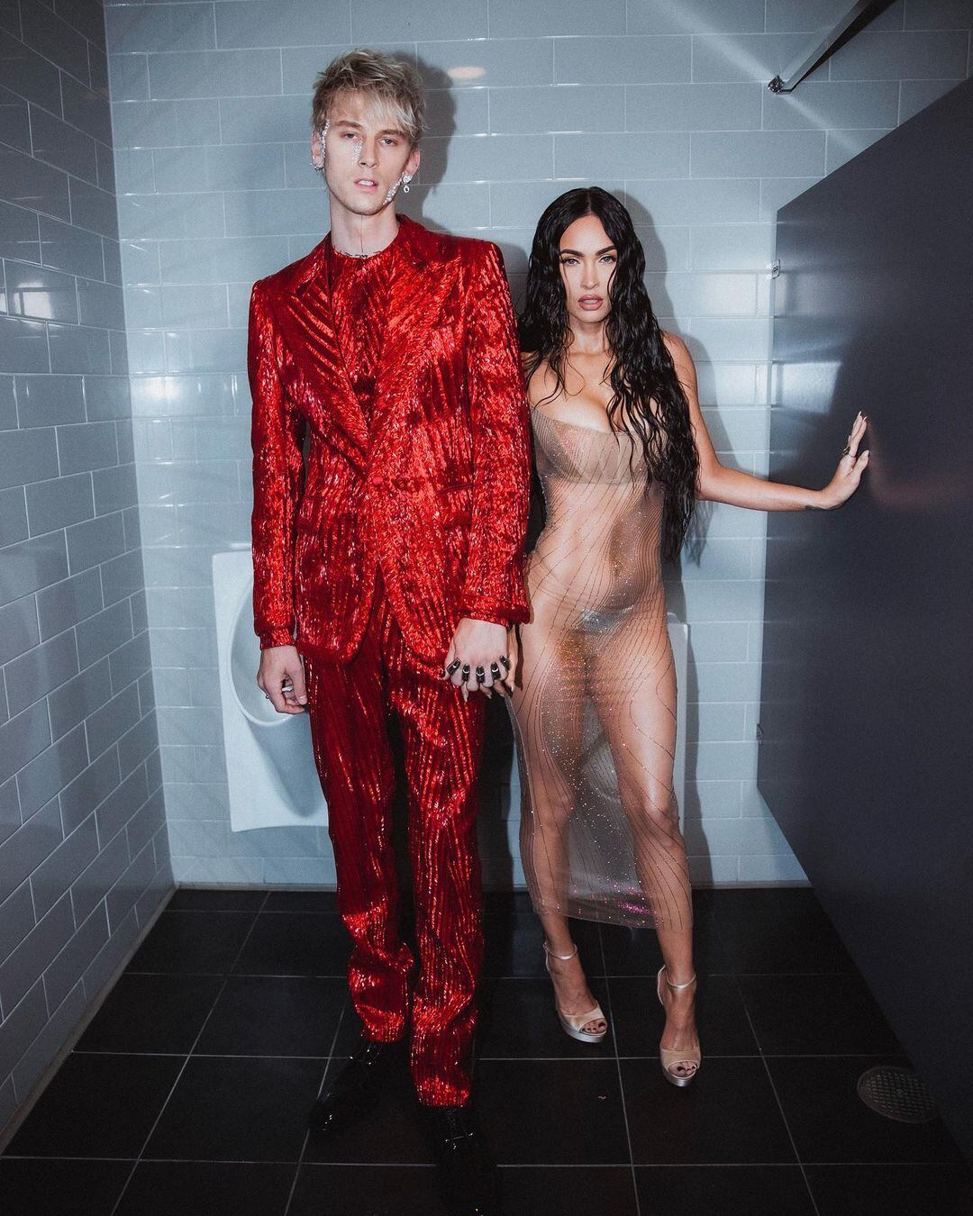 Megan Fox junto a su novio Machine Gun Kelly.