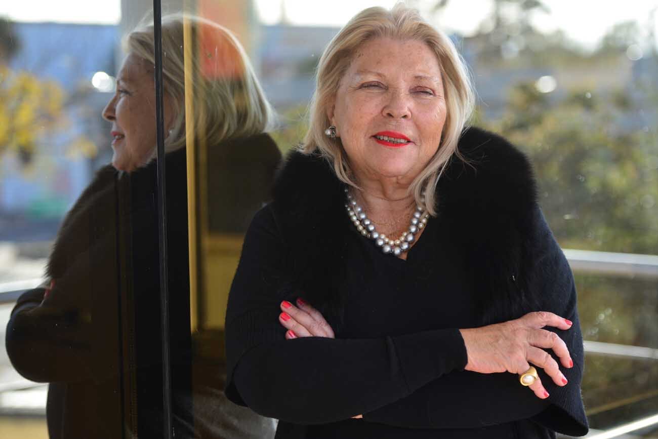 Juntos por el Cambio: Elisa Carrió en Córdoba. (Nicolás Bravos / La Voz)