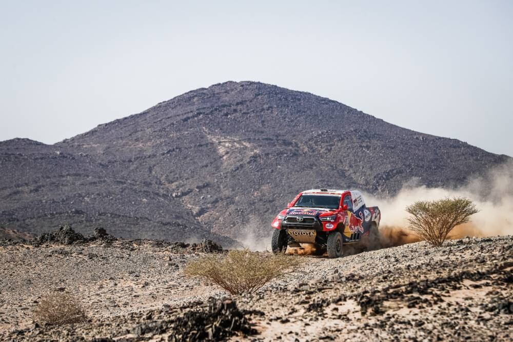 Nasser Al-Attiyah ganó por tercer día seguido con Toyota.