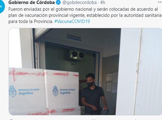 Llegaron casi 32 mil dosis de la vacuna rusa.