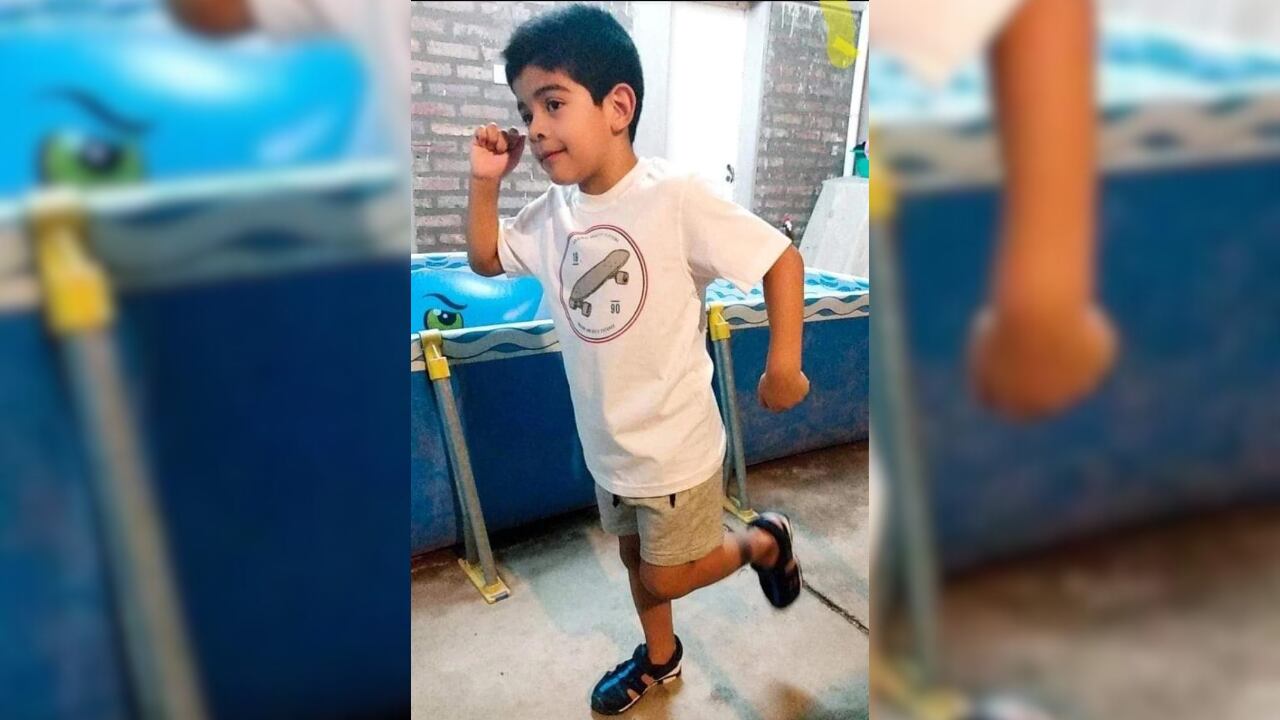 La historia de Fabricio, el pequeño sanjuanino que tiene parálisis cerebral y necesita la ayuda de todos para recuperarse