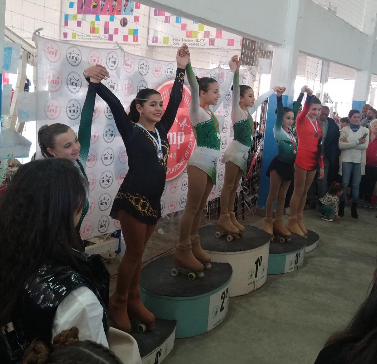 Excelentes resultados de las patinadoras del Club Olimpo de Tres Arroyos